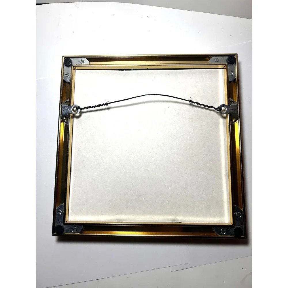 1983 Ziggy Cross Stitch 'It's You And Me Against The World' Gold Framed Tupac